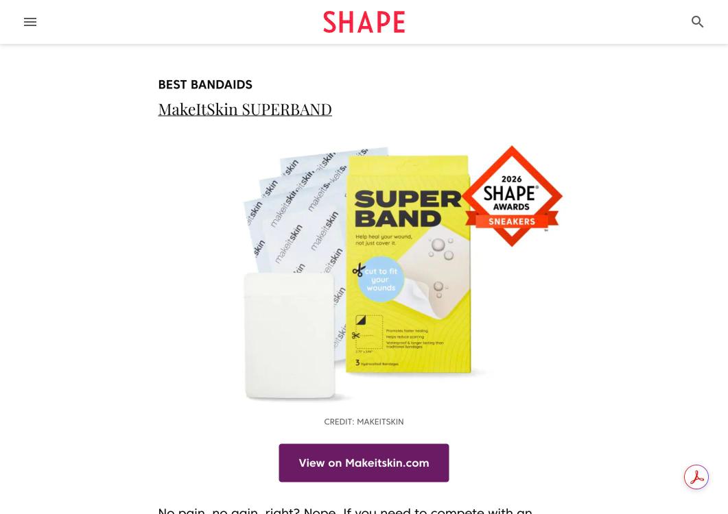SUPERBAND Wins SHAPE's Best Bandaids Award in the 2026 Sneaker Awards